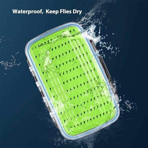Gonex Fly Boxes for Fly Fishing files Jigs Waterproof Double Sided Fly Case - Image 3