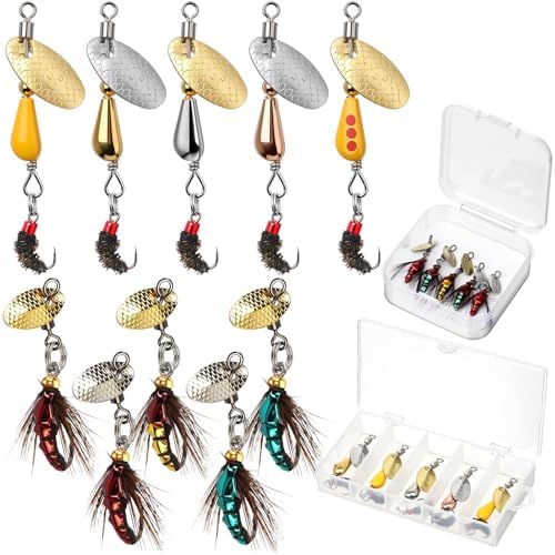 Skylety Mini Bass Fishing Lures Crankbaits Hard Baits with Box by Skylety