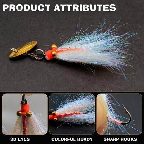 Fly Fishing Poppers Dry Flies Topwater Lures Bass Trout Kit Pro XL - Image 4