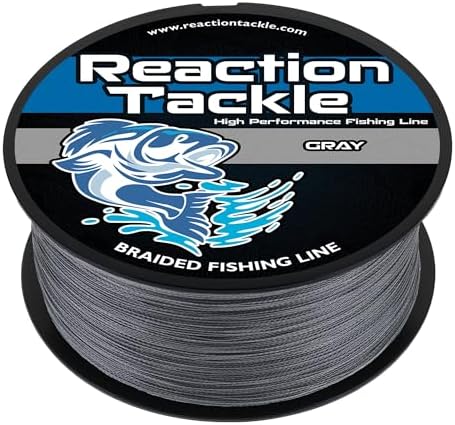 Reaction Tackle Braided Fishing Line - Pro Grade Power Performance for Saltwater or Freshwater Fish - Colored Fishing Line Braid for Extra Visibility by ReactionTackle