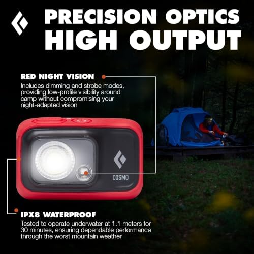BLACK DIAMOND Cosmo 350 Headlamp, AAA Powered, Dimmable, Bright, BD Octane - Image 4