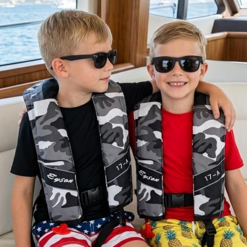 Automatic Inflatable Life Jacket, Preserver PFD for Kids,Life Vest for Kid,Supports Weight up to 160 pounds(YSH725) - Image 7