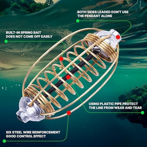 10pcs Spring Fishing Feeder Carp Сrucian Bream Tackle Cage - Image 4