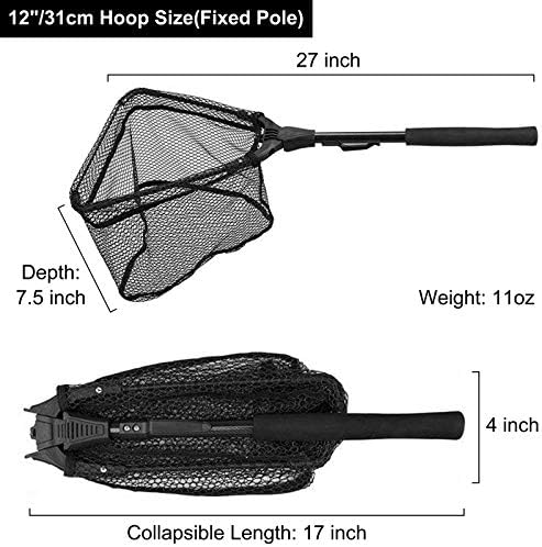 PLUSINNO Fishing Net Fish Floating Landing Net with Handle - Image 2