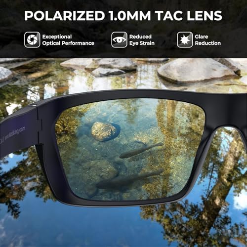 KastKing Huzzah Polarized Sport Sunglasses for Men and Women, Wrap Design - Image 3