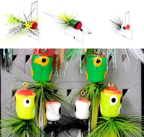 Fly Fishing Flies Kit/Trout/Salmon/bass Flies Streamers Dry/Wet Flies.Nymphs,Fly Poppers (with Waterproof Fly Box) - Image 5