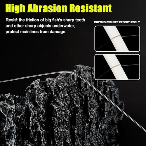 Fluorocarbon Fishing Leader, 12/24pcs Fluorocarbon Leader Line with Swivels Snap Invisible Fishing Wire Leader Connect Tackle Lures Bait Hooks for Saltwater Freshwater - Image 5