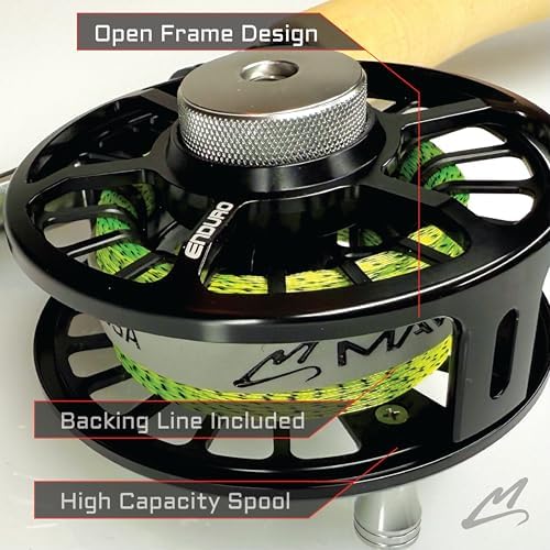 MAVRK USA Fly Fishing Reel | Large Arbor Closed Cage & Micro Reels | Euro Nymph & Floating Line | Ultra Lightweight, High Capacity, CNC Machined, Smooth Drag System - Image 2