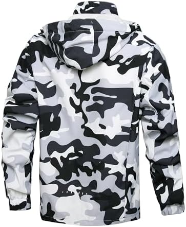 Men's Lightweight Waterproof Rain Jacket,Shell Hooded Outdoor Raincoat Hiking Windbreake jacket - Image 2