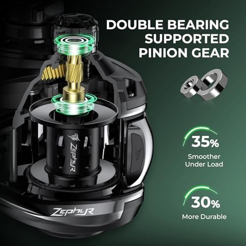 KastKing Zephyr Dual-Tip Baitcaster & Spinning Fishing Rod and Reel Combo - Image 6