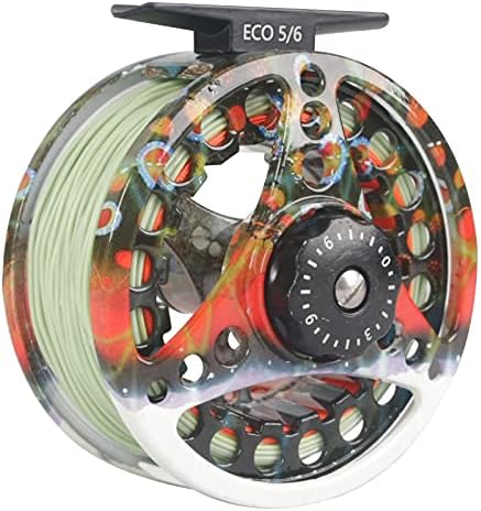 M MAXIMUMCATCH Maxcatch ECO Large Arbor Fly Fishing Reel (3/4wt 5/6wt 7/8wt) and Pre-Loaded Fly Reel with Line Combo by Maxcatch