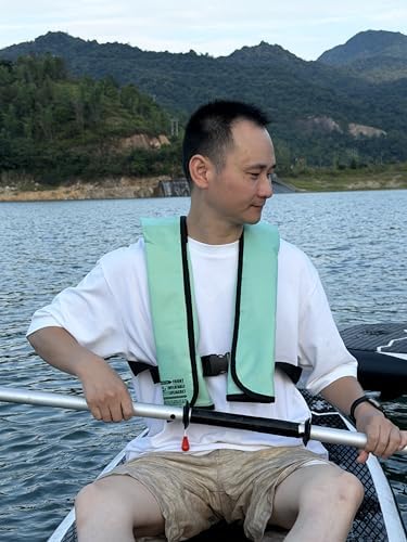 Adult Automatic Inflatable PFD Jacket, Adjustable and Lightweight Water Sports Vest for Kayak SUP Paddleboarding Boating Sailing Fishing (Buoyancy is Greater Than 150 N) - Image 6