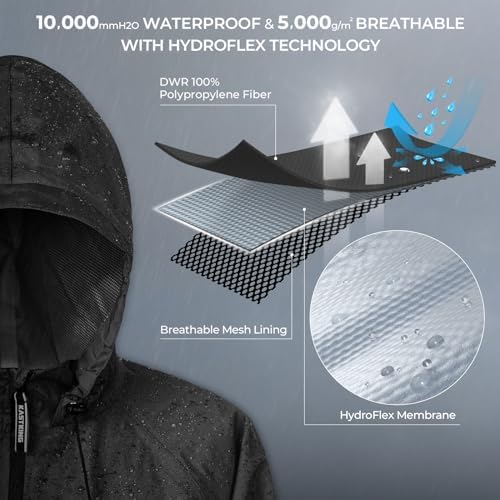 KastKing HydroSense Essential Waterproof Beathable Lightweight Rain Suit - Image 2