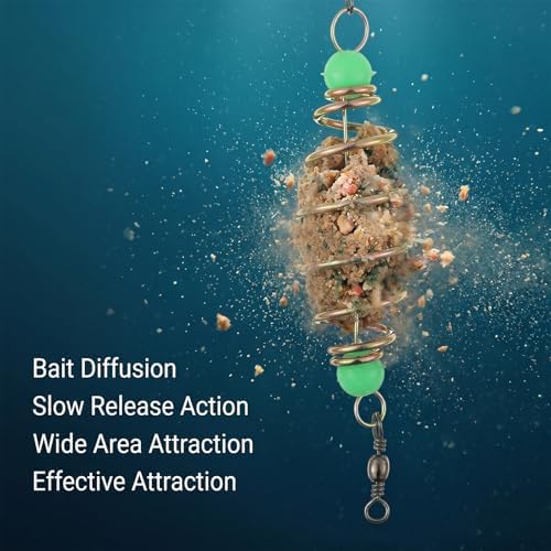 10Pcs Luminous Fishing Bait Traps, Portable Trap Cage Feeder - Image 3