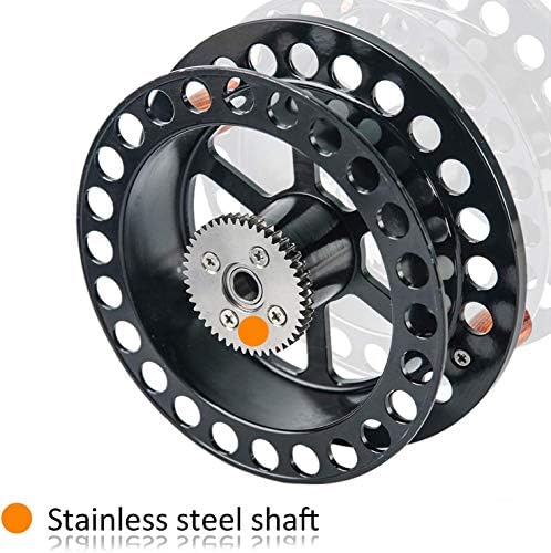 Maxcatch Center Pin Floating Fishing Reel Aluminum CNC Machined Centerpin Reel 4 1/2 INCH 110MM (Black) - Image 3
