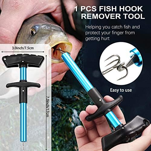 Honoson Fishs Hook Remover Tools Kit Include 1 Pcs Handheld Digital Fish Scale and Fishing Hook Remover Tool and Fish Lip Gripper and Fishing Plier with Sheath and 2 Pcs Fishs Tool Lanyards - Image 3