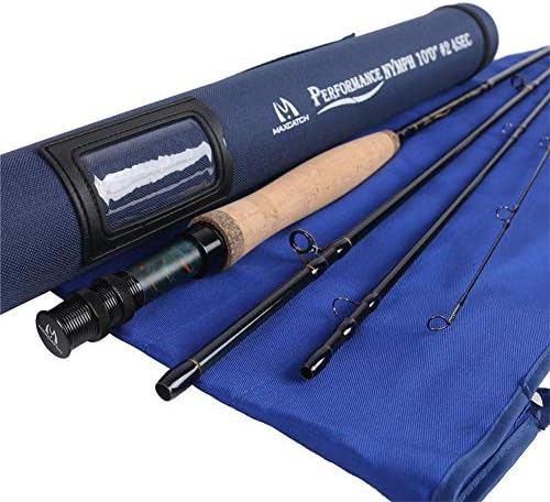 M MAXIMUMCATCH Maxcatch Performance Nymph Fly Fishing Rod in 2/3/4wt: 10ft/11ft, IM10 Carbon, AAA Cork Handle, Rod Tube and Combo Set Available by Maxcatch