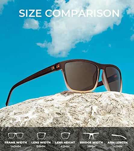 KALIYADI Polarized Sunglasses for Men, Lightweight Sun Glasses with UV Protection for Driving Fishing Golf - Image 3