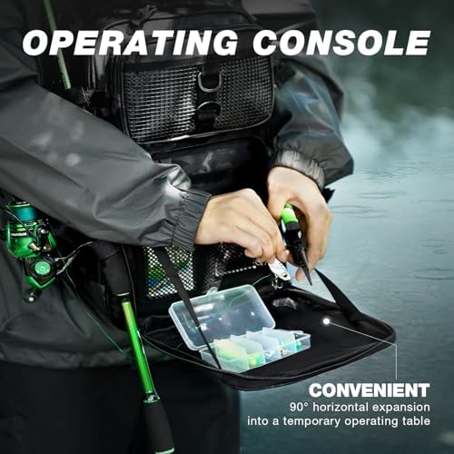 Ghosthorn Fishing Backpack with Rod Holder, Tackle Storage Bag Lightweight - Image 3