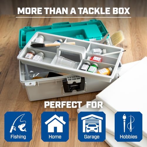 Sheffield 12671 13" Made in USA Tackle Box w/Lift Out Tray & Deep Storage - Image 4