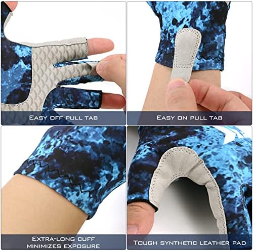 KastKing La Sal UPF50+ Fingerless Fishing Gloves, Men and Women - Image 2