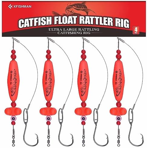 Catfish-Rig-for-Bank-Fishing-Catfishing-Tackle-Floats-with-Rattler-Santee Cooper Rig Equipment by XFISHMAN