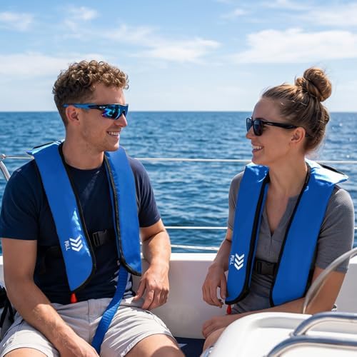 Automatic Inflatable Life Jacke for Adults| Supports up to 330 lbs | Life Vest for Adults| Inflatable PFD Vest Adult| Outdoor Water Sports. - Image 4