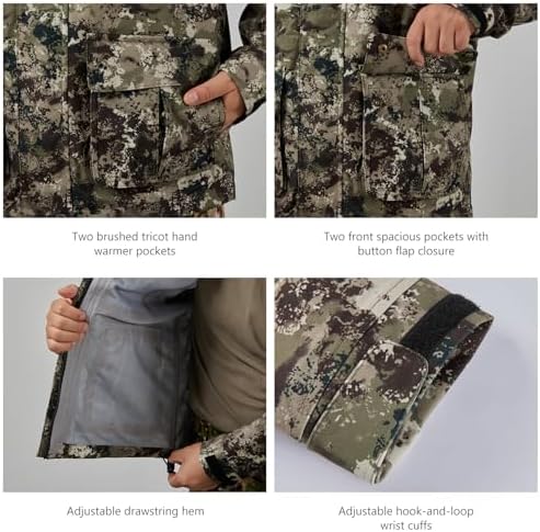 BASSDASH Walker-LW Breathable Waterproof Fishing Hunting Wading Jackets with Silent Outer Fabric for Men Women - Image 5