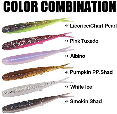 Crappie-Baits- Plastics-Jig-Heads-Kit-Shad-Minnow-Fishing-Lures-for Crappie-Panfish-Bluegill-40 &135 Piece Kit - Image 3