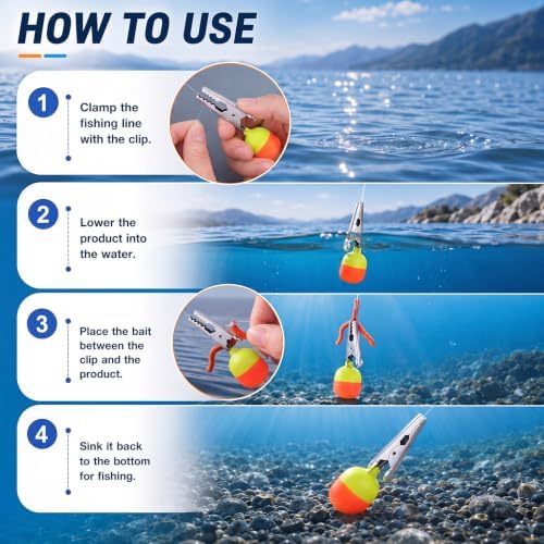Copkim 4 Pcs Clip-on Fishing Depth Finder - Image 3
