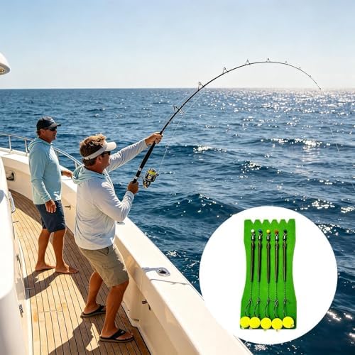 Fishing Hooks Saltwater 5 Pieces Pre-Tied Carp Fishing Rig - Image 2