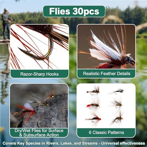 Goture Fly Fishing Kit & Gear Bag, 9FT Fly Rod and Reel Combo - Image 7