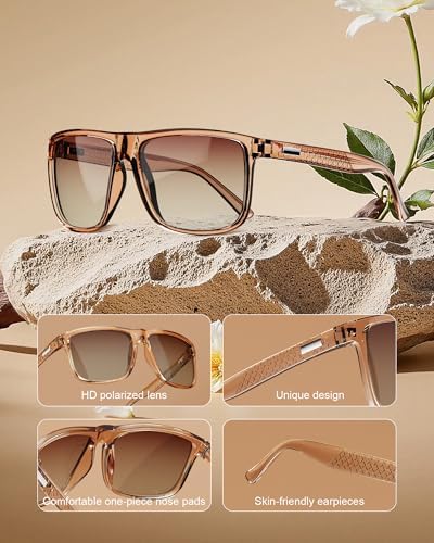 KALIYADI Polarized Sunglasses for Men, Lightweight Sun Glasses with UV Protection for Driving Fishing Golf - Image 3