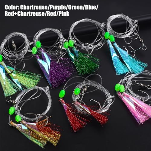 Shaddock Fishing Bait Rigs Saltwater with Sharp Hooks for Flounder Halibut - Image 5