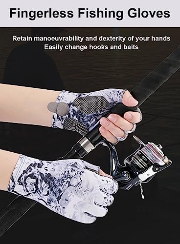 SUJAYU Fishing Gloves - Men & Women's UV Protection Sailing, Kayak, Paddling & Rowing Gloves - Image 2