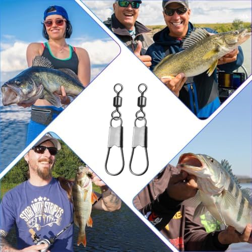 Natufish Fishing Snap Swivels & Barrel Swivels 50Pcs with Smooth Rotation - Image 6