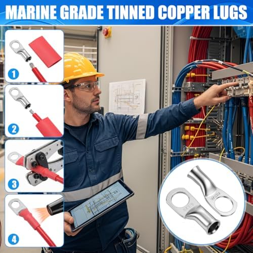 13 Pcs Trolling Motor Wire Kit, Tinned Copper Cable - Image 6
