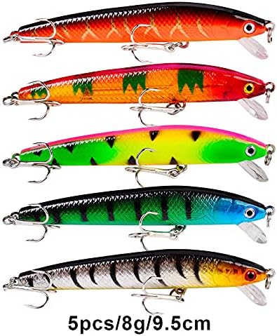 Bass Fishing Lures Kit Set Topwater Hard Baits Minnow Crankbait Pencil VIB Swimbait for Bass Pike Fit Saltwater and Freshwater - Image 5