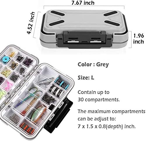 Fishing Lure Boxes, Waterproof Portable Tackle Box Organizer With Storing Tackle Set Plastic Storage - Mini Utility Lures Fishing Box, Small Organizer Box - Image 5