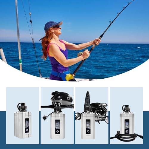 Super Mini Electric Fishing Reel Battery. Latest Model with Digital LED Display. Compatible with Daiwa & Shimano Electric reels. - Image 6