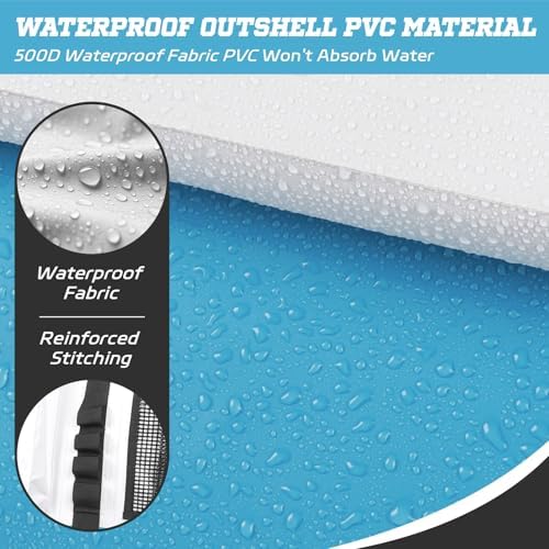 MORXPLOR Insulated Fish Cooler Kill Bag with Flat Bottom-25x17.5 40x16 60x20Inches Waterproof Fishing tackle Kill Cooler Bag - Image 6