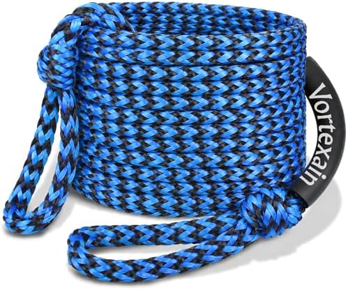 Boat Tow Rope 60ft 1-6 Riders, Floating Ropes for Towable Tubes by Vortexain