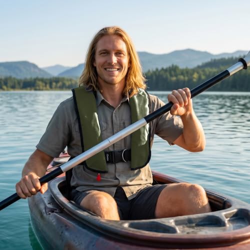 Manual Inflatable Life Jacket,Preserver PFD for Adults,Life Vest for Adults,Supports Weight up to 330 pounds - Image 4