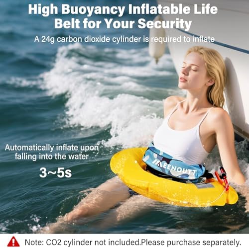 Adult Automatic Inflatable Belt Pack Waist PFD for SUP Fishing Kayaking - Image 5