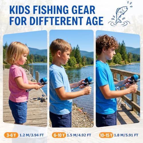 ODDSPRO Kids Fishing Pole Pink, Portable Telescopic Fishing Rod and Reel Combo Kit - with Spincast Fishing Reel Tackle Box for Girls, Youth - Image 3