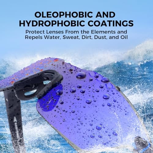 KastKing Tarkio Polarized Fishing Sunglasses, One Piece PC Lens Rimless - Image 4