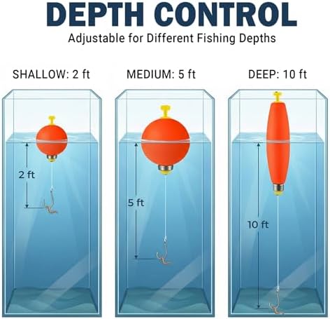 Fishing Float Bobbers Set High Visibility Weighted Design for Anglers Gear - Image 4