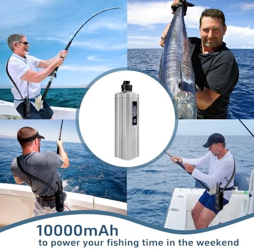 Super Mini Electric Fishing Reel Battery. Latest Model with Digital LED Display. Compatible with Daiwa & Shimano Electric reels. - Image 6