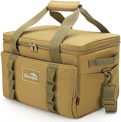 48 Can Insulated Soft Sided Collapsible Cooler Bag Ice Chest by YOUNGOA