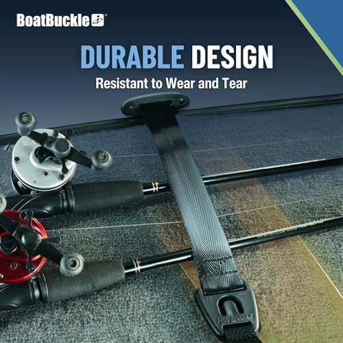 BoatBuckle 24-Inch Self-Retracting Fishing Rod Holder for Boat - Image 3